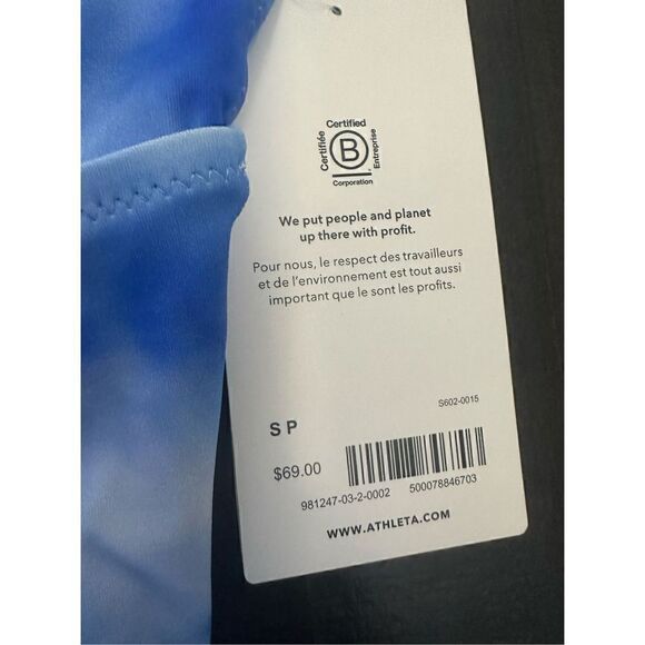 Athleta Bali blue plunge neck tankini BNWT size small - Picture 7 of 9